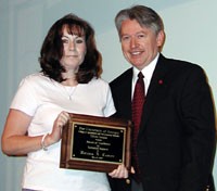 Melissa A. Tawzer, Animal and Dairy Science, received the 2005 Award of Excellence for Technical Support.