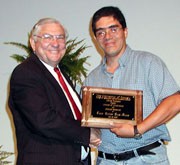 Juan Carlos Diaz-Perez, Horticulture, received the 2003 Junior Research Scientist award.