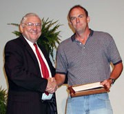 Steve LaHue, Field Research Services, received the 2003 Research Technical Support award.