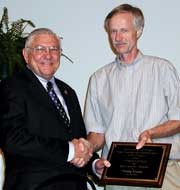 Craig Kvien, National Environmentally Sound Production Agriculture Laboratory, received the 2004 Award for Excellence, Senior Research Scientist