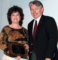 Cynthia Harrison, Animal and Dairy Science, received the 2005 Award of Excellence for Administrative Support. 