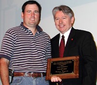 Travis Ingram, Animal and Dairy Science, received the 2005 Award of Excellence for Technical Support.
