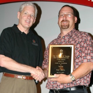 Glen Harris, Crop and Soil Sciences, received the 2007 Teaching Award for Excellence.