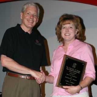 Leslie Cromer, Animal and Dairy Science, received the 2007 Award for Excellence for Administrative Support. 