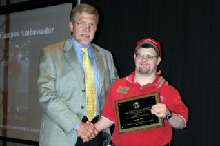 The 2009 UGA Tifton Campus Ambassador Award was presented to Rocky Jones, Tifton Campus Conference Center.