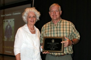 Keith Douce, Entomology, received the 2009 Award for Excellence, Senior Extension Scientist.