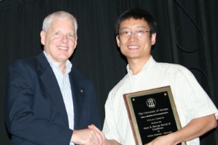 Changying Li, Biological and Agricultural Engineering, received the 2011 Junior Research Scientist Award for Excellence. This award is presented in memory of Gary Herzog.