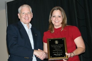 Jenny Granberry, Assistant Dean's Office/Biological and Agricultural Engineering/Entomology, received the 2011 Award of Excellence for Administrative Support.