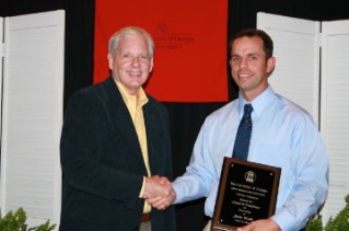Jason Peake (8 years), Agricultural Leadership, Education and Communications, received the 2012 Award of Excellence in Teaching.