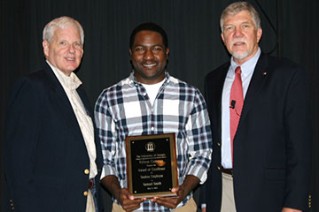 Samuel Smith, Plant Pathology, received the 2014 Award of Excellence for Student Employee.