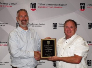 Barry Croom (Teaching Award of Excellence) with Assistant Dean Michael D Toews